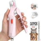 CATPICK 2-in-1 Cat Nail Clippers & Dog Nail Clippers Trimmers for Large Medium Small Dogs Cats Claw Trimmer Quick Sensor and Safety Guard USB Rechargeable with 2 LED Lights Dogs Nail Trimmer - Image 9