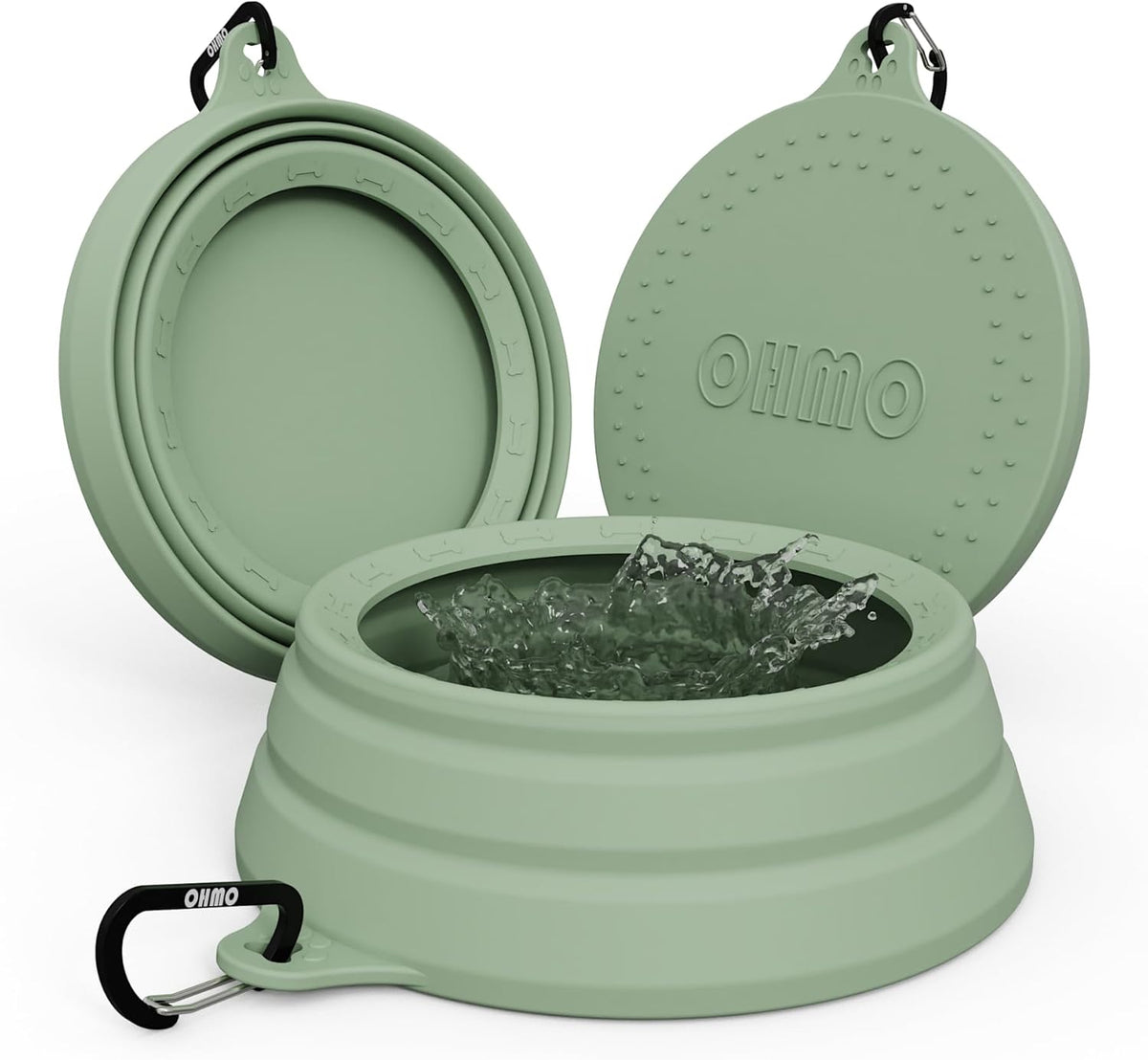 OHMO Spill Proof Collapsible Dog Water Bowl 24oz for Cars, No Splash Portable Bowls for Dog Travel, Dishwasher Safe, Pet Essentials for Road Trips, Cat Travel Accessories - Image 13