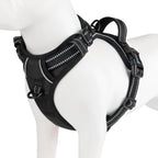 PHOEPET No Pull Dog Harness Medium Reflective Front Clip Vest with Handle, Adjustable 2 Metal Rings 2 Buckles(M, Grey) - Image 13