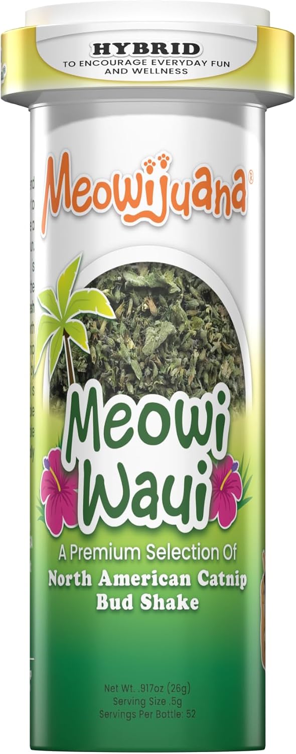 Meowijuana Catnibas Catnip Pawty Mix Jar | Premium Cat Nip for Cats with Silvervine, Passion Flower, Chamomile, Dandelion & Valerian Root | High Potency Catnip | 60g - Image 9