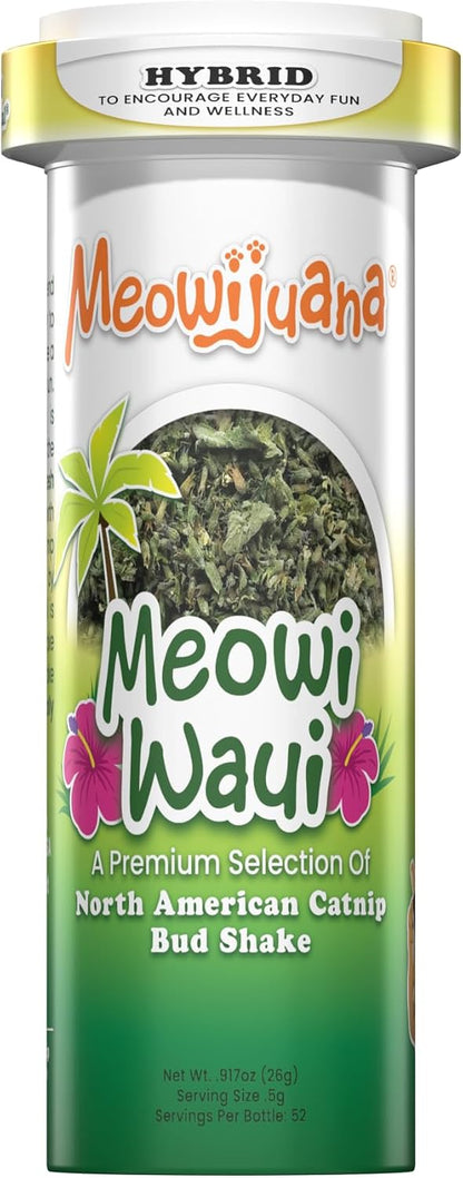 Meowijuana Catnibas Catnip Pawty Mix Jar | Premium Cat Nip for Cats with Silvervine, Passion Flower, Chamomile, Dandelion & Valerian Root | High Potency Catnip | 60g - Image 9