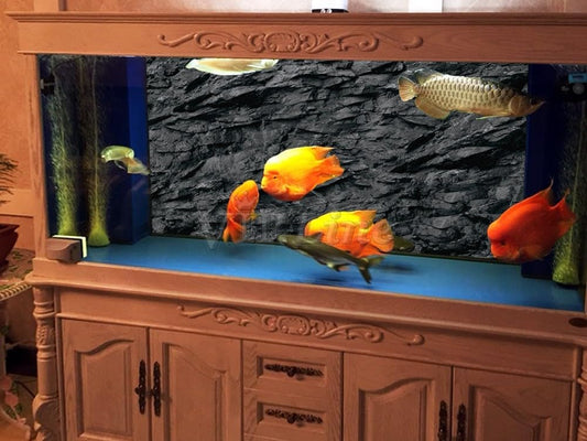 VIP. LINE self adhesive PVC aquarium poster installation view