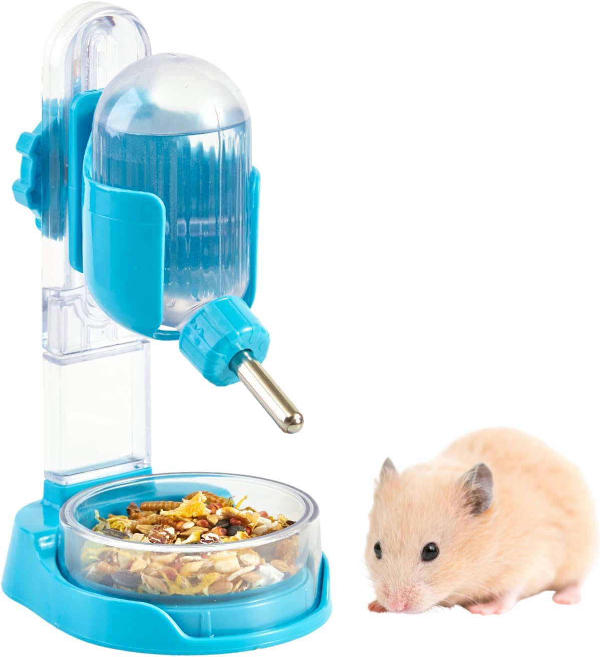 Hamster Water Bottle with Magnetic Holder, 3.4 oz Water Dispenser for Syrian Dwarf Hamster Mouse Rat Degu - Image 7