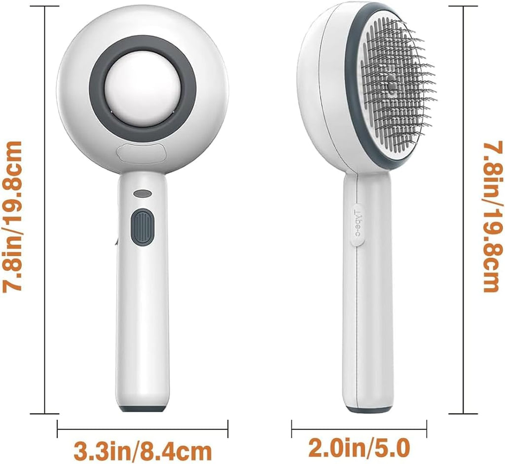 Waterproof IPX7 cat shedding brush package contents side view