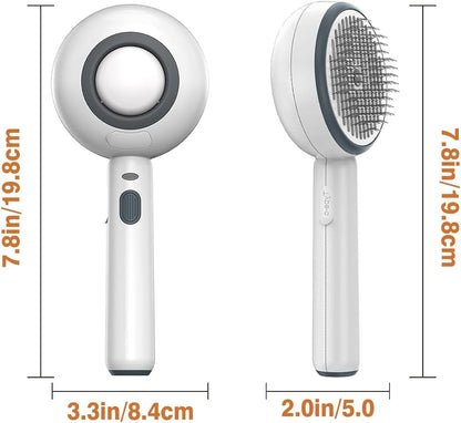 Waterproof IPX7 cat shedding brush package contents side view