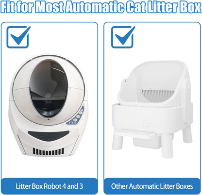 Heavy duty cat litter box liners rolls showing perforated lines