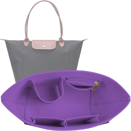 Premium stitching and durable design of Lckaey felt tote liner