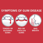Parodontax oral care product showing tight gum to tooth seal benefits