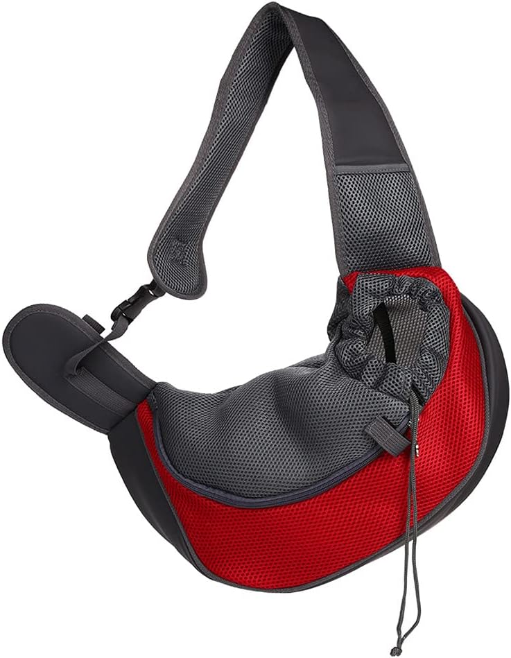 Pet Dog Sling Carrier, Breathable Mesh Portable Travel Safe Pet Sling Shoulder Bag Carrier with Adjustable Non-Slip Shoulder Strap for Small Dogs Cats Puppy - Image 9