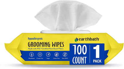 earthbath, Hypo-Allergenic Grooming Wipes - Fragrance Free Dog Wipes for Paws and Butt, Best Pet Wipes for Dogs with Sensitive Skin, Made in USA, Cruelty-Free Dog Cleaning Wipes - 100 Count (2 Pack) - Image 15