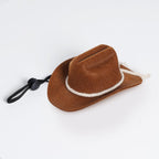 Adjustable pet party accessories showing the under strap of the hat