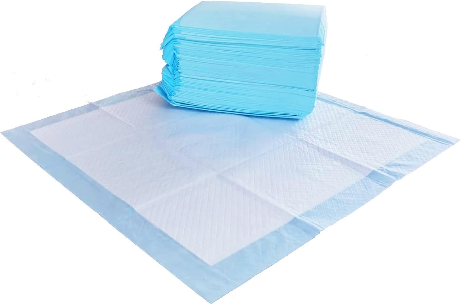 Amazon Basics Scented Dog and Puppy Potty Training Pee Pads, 5-Layer Leak-Proof Super Absorbent with Quick-Dry Surface, Regular Size 22 x 22 Inch, Blue, 150 Count - Image 9