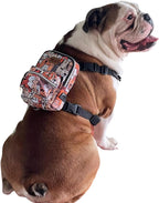 PawLook Dog Backpack to Wear with Chest Harness Self Carrier dogbag with Additional Pocket for Poop Bag Anti Slip Stylish Dog Bag for Your pet Street Smart Serie Pawsup Orange M - Image 9