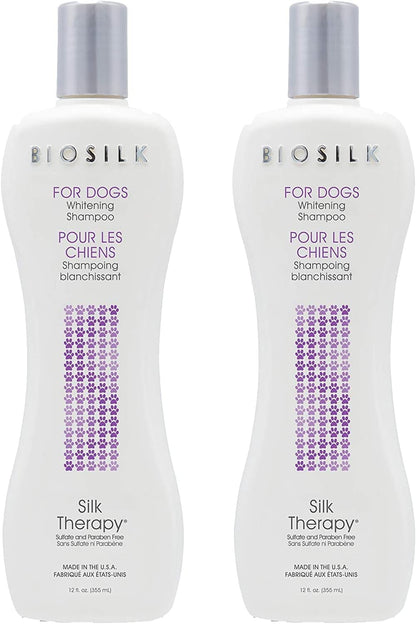 BioSilk Silk Therapy Whitening Dog Shampoo, Brightening Pet Shampoo with Silk Protein for White and Light Colored Coats, Enhances Shine and Softness, pH Balanced Dog Wash, 12 Fl Oz - Image 9