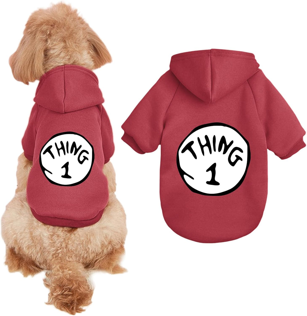 Comfortable pullover hooded sweatshirt for medium dogs close up fabric