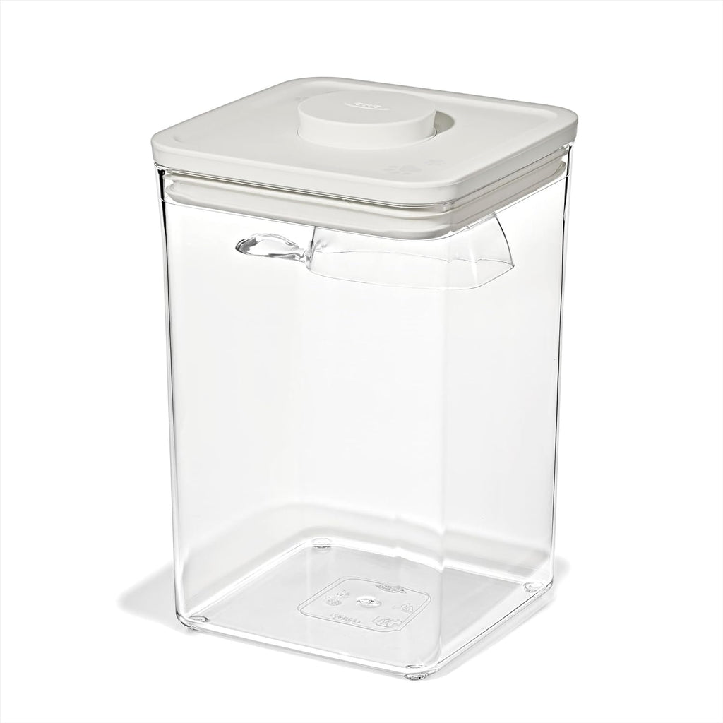 Inside view of OXO Pet POP container showing capacity