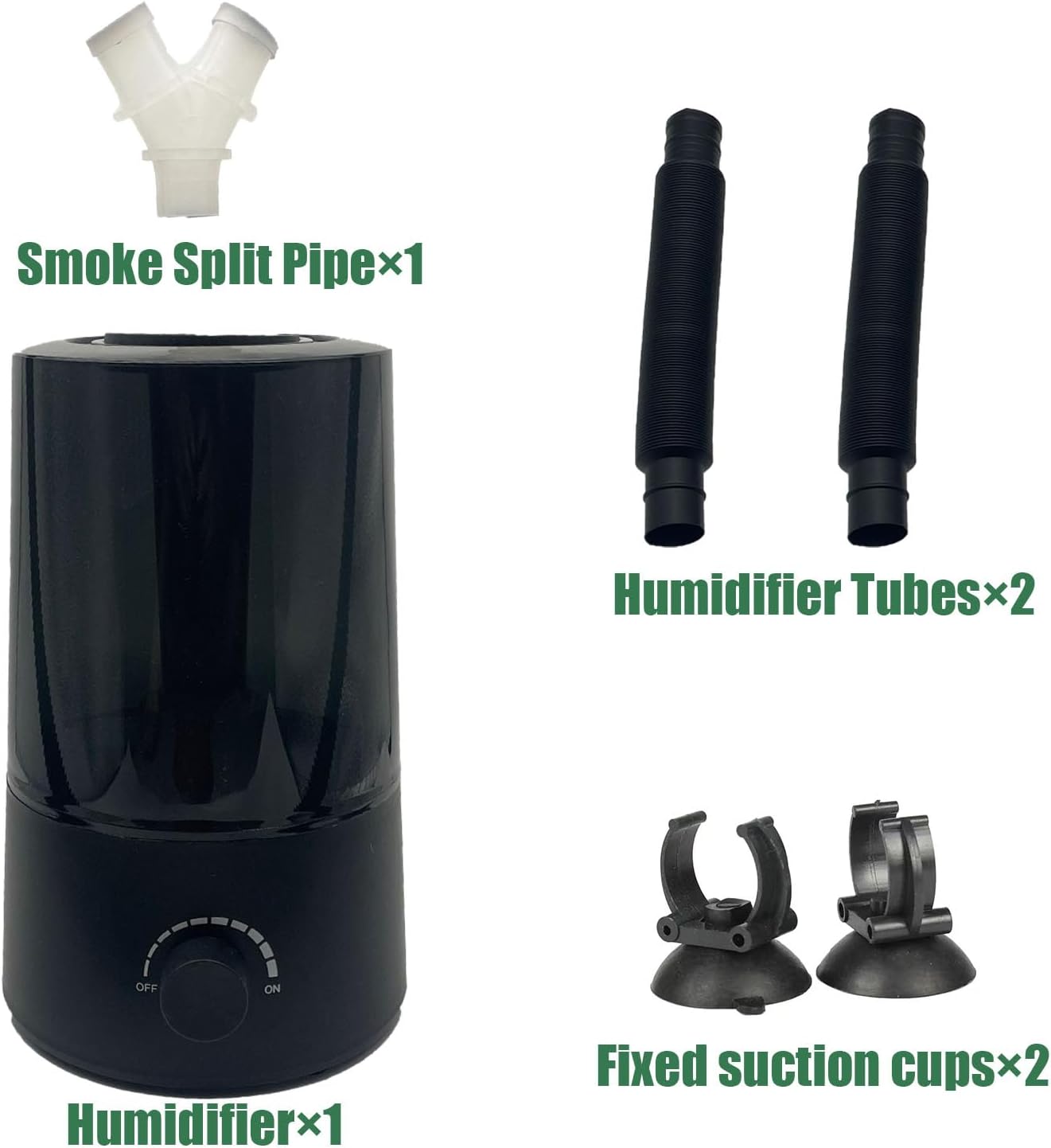Reptile Humidifier and Fogger, 2.5L Terrarium Humidifier with Dual Adjustable Tubes for Two Tanks, Compact Reptile Mister for Vivarium Plants - Image 9