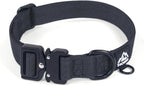 Dog Collar for Large Dogs - Adjustable, Chew Proof Nylon Collar with Metal Quick Release Buckle and D-Ring for Dog Tags (Dark Green, L) - Image 10
