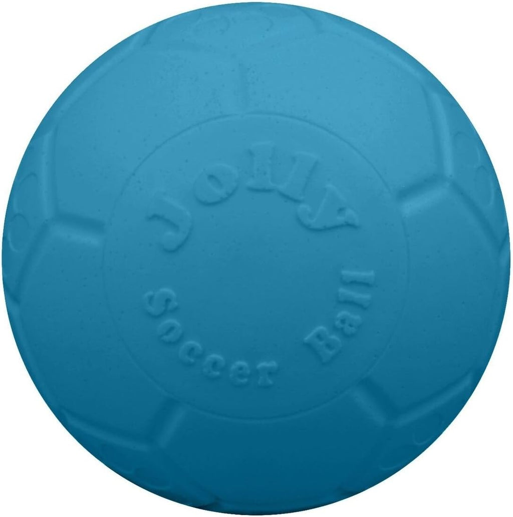 Close up of hexagonal grip texture on Jolly Pets soccer ball