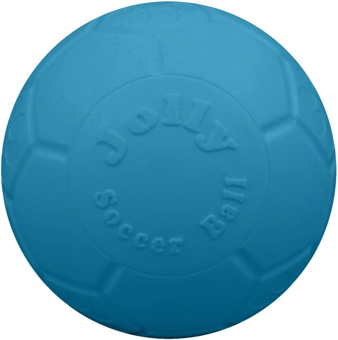 Close up of hexagonal grip texture on Jolly Pets soccer ball