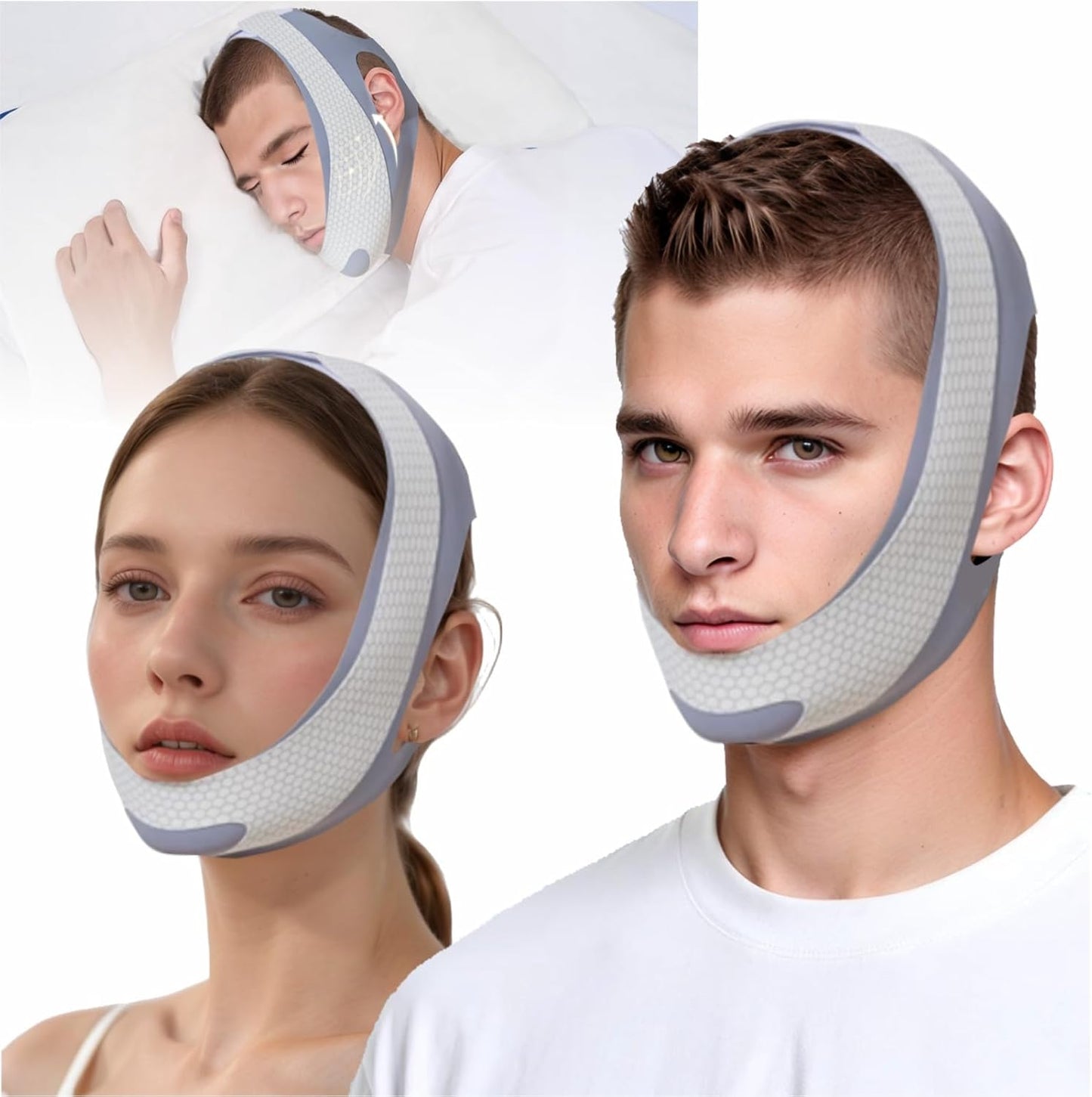 Folanda OIXXAF Chin Strap front view anti snoring device for CPAP users