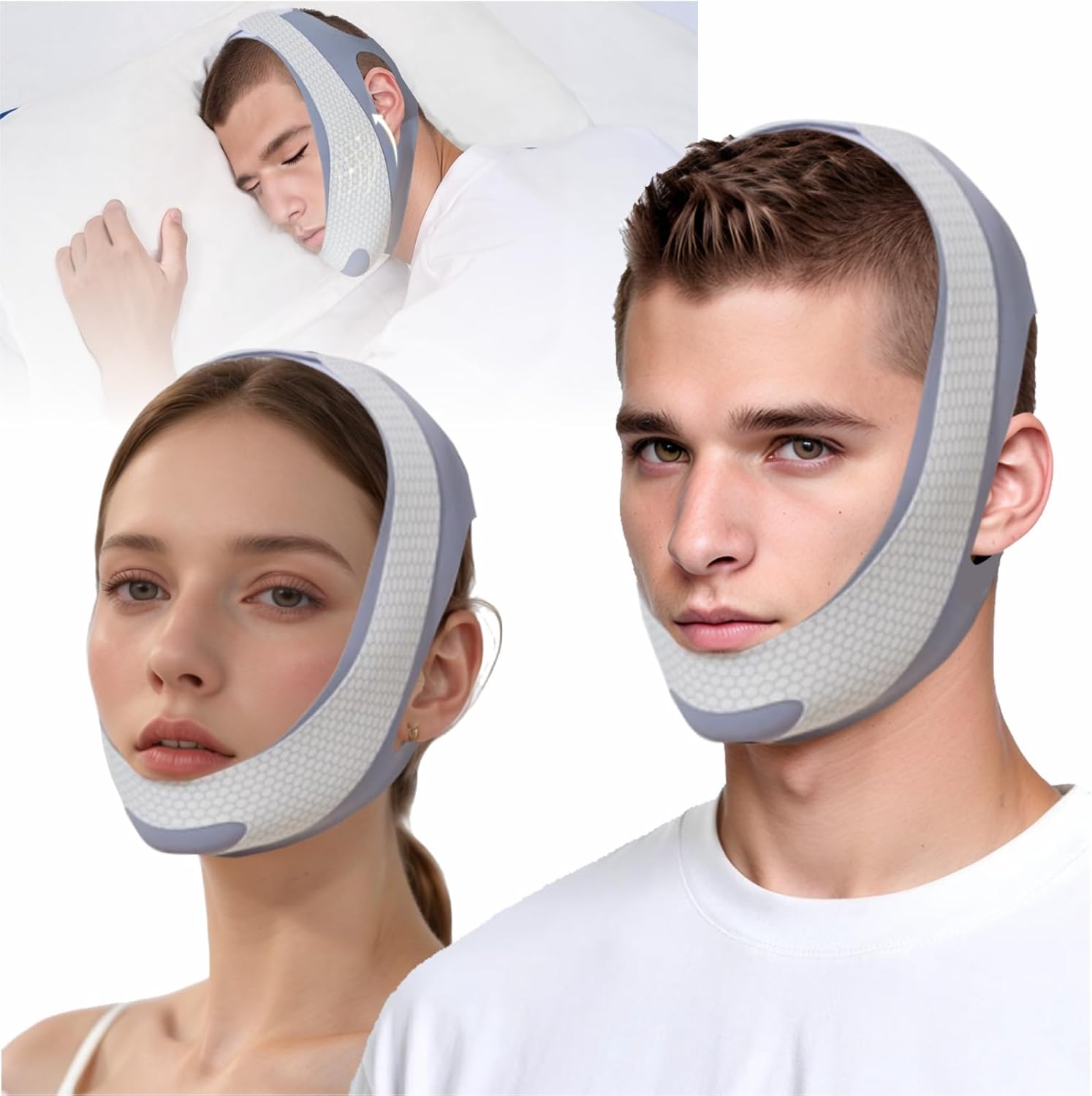 Folanda OIXXAF Chin Strap front view anti snoring device for CPAP users