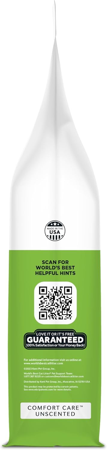 World's Best Cat Litter Comfort Care unscented cat litter texture