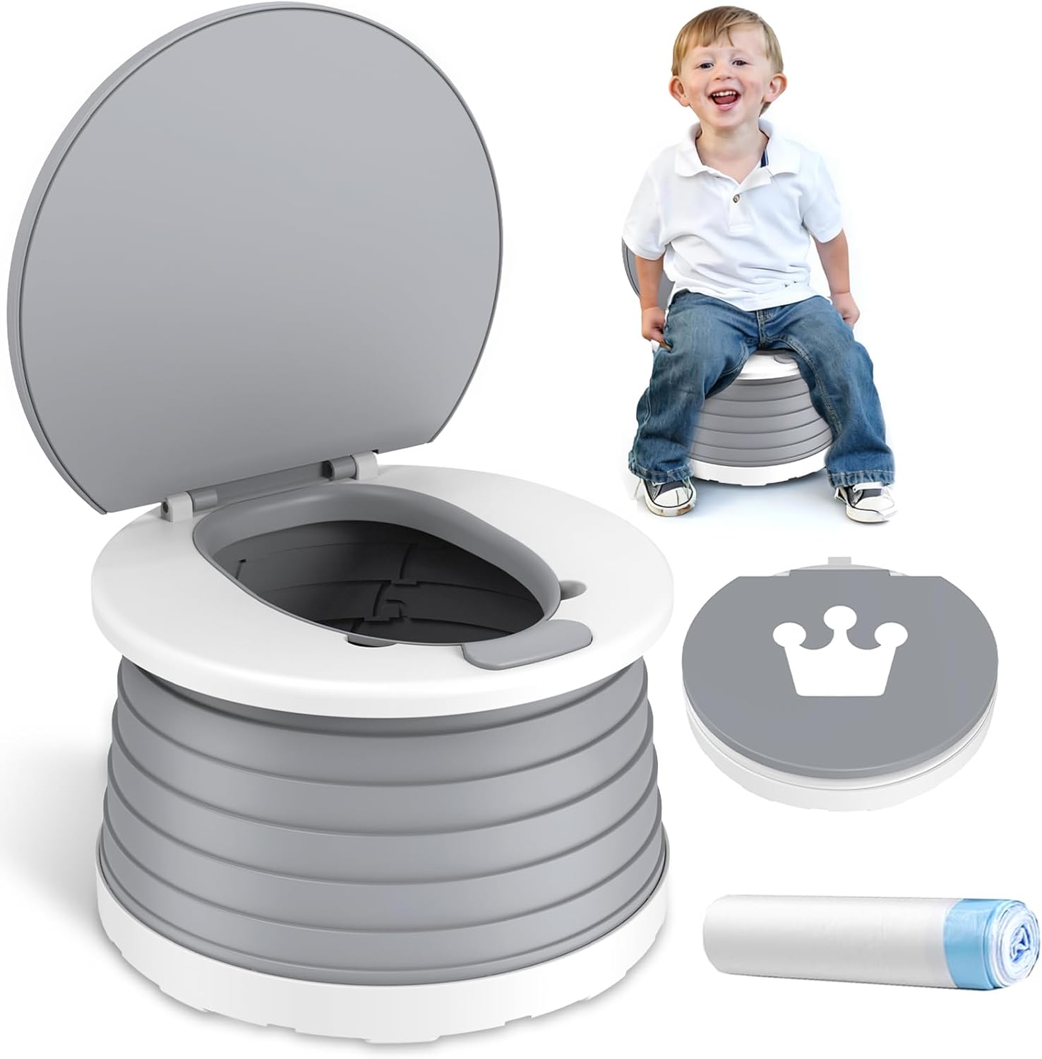 Visator portable toddler travel potty seat front view