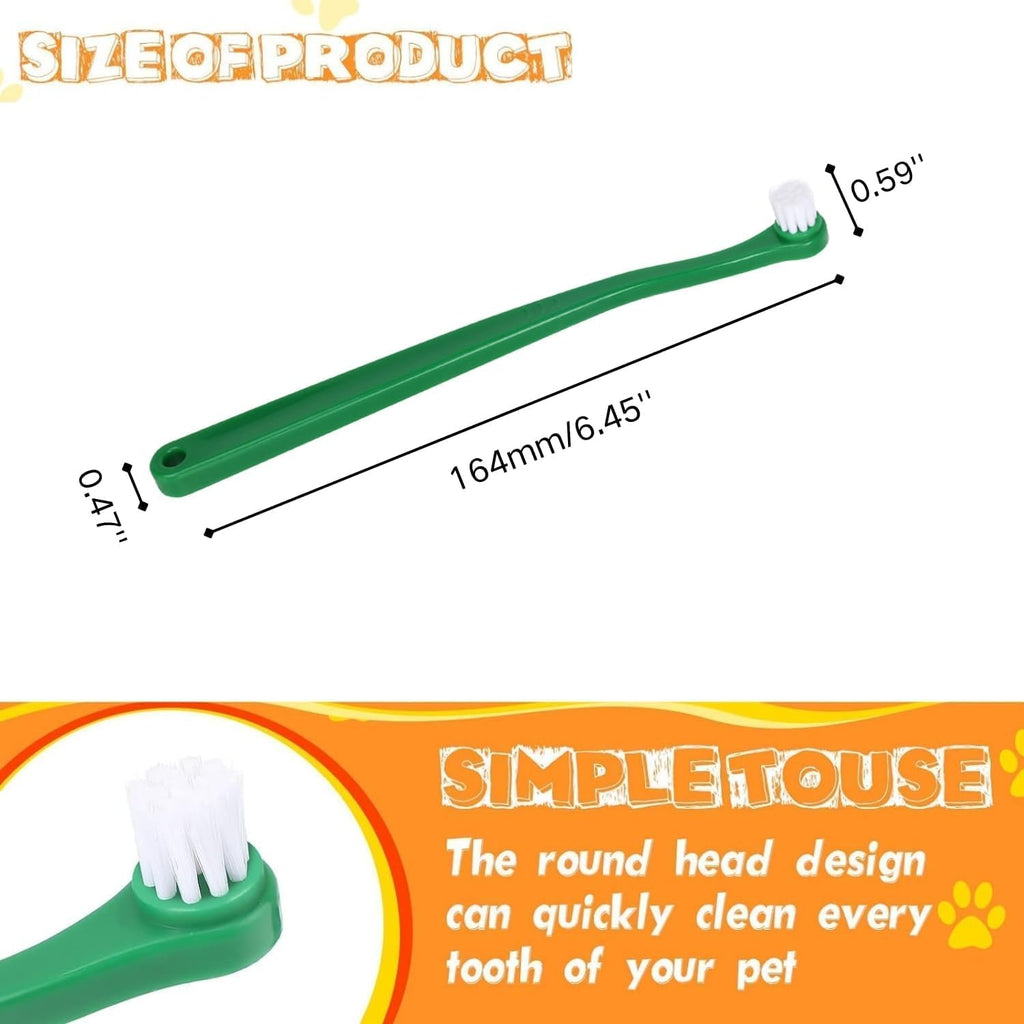 PUMEXFE small animal grooming accessories showing the full dimensions of the two count pack.