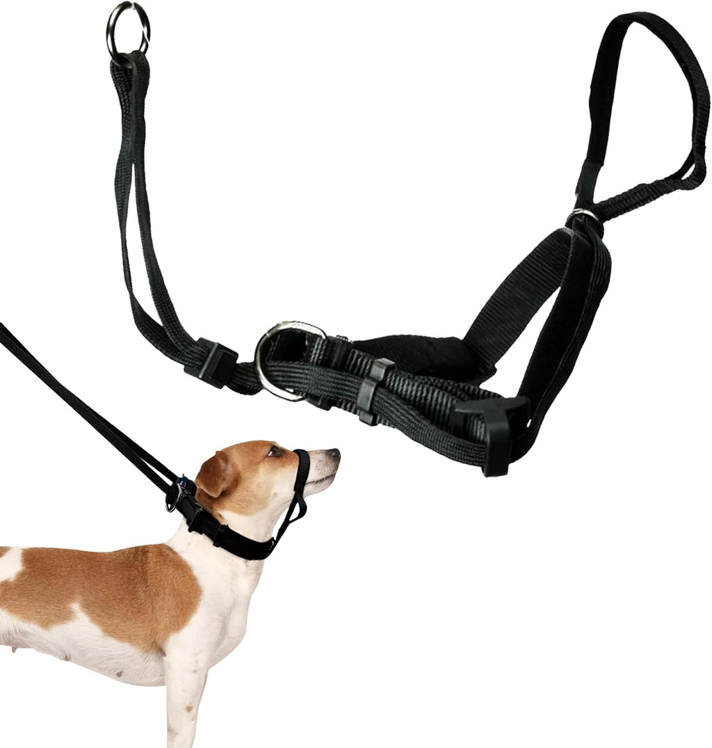 Sporn Head Halter for Dogs, No Pull Dog Harness, Durable Nylon Training Collar for Large Breeds, No Choke Design, Padded Restraints, Adjustable Fit, Easy On/Off, Black, Large - Image 10