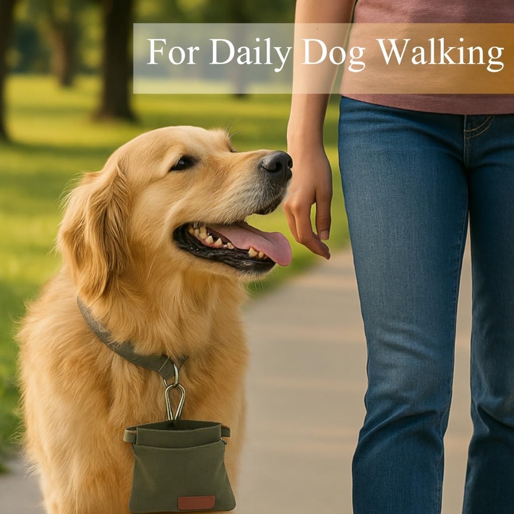 PEASUG waterproof oxford cloth dog walking bag close up details