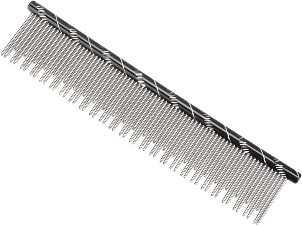 Pet Hair Removal Comb Reusable Comfortable Stainless Steel Comb for Cat Grooming Pet Hair Removal Comb Stainless Steel Pet Comb Open Knot Comb Grooming Comb (Volet) - Image 11