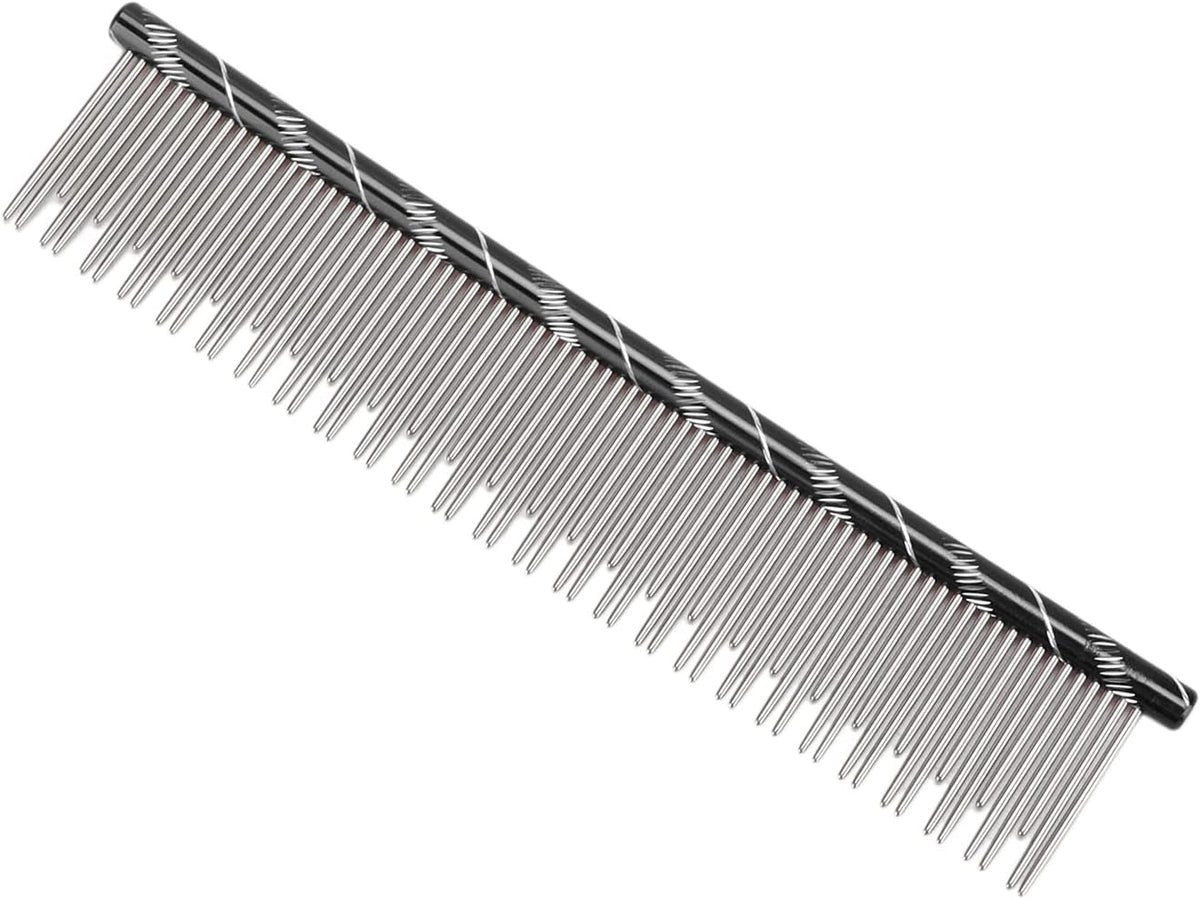 Pet Hair Removal Comb Reusable Comfortable Stainless Steel Comb for Cat Grooming Pet Hair Removal Comb Stainless Steel Pet Comb Open Knot Comb Grooming Comb (Volet) - Image 11