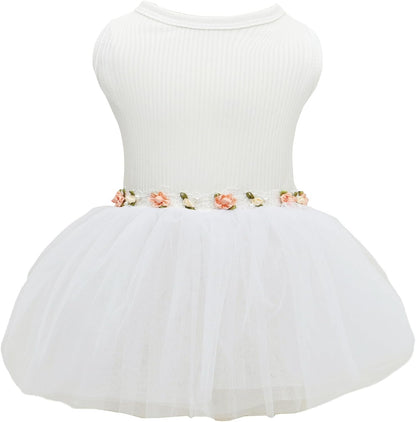 Detailing of the lightweight breathable fabric texture on the CuteBone special occasion pet clothing.