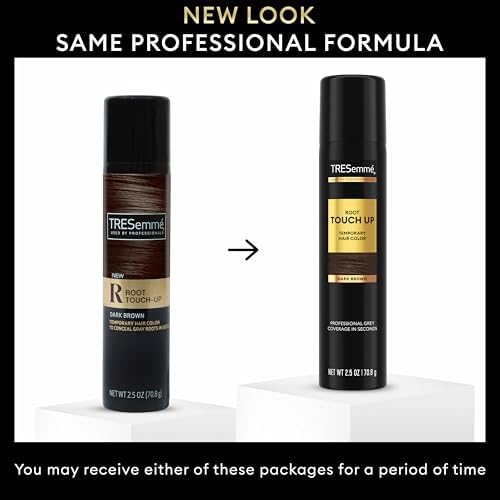 Back of TresemmÃ© hair color spray can showing usage instructions