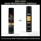 Back of TresemmÃ© hair color spray can showing usage instructions