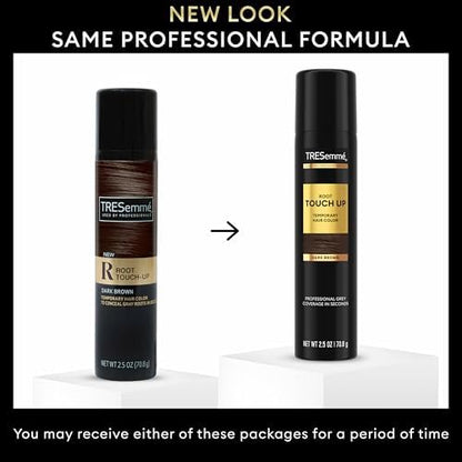 Back of TresemmÃ© hair color spray can showing usage instructions