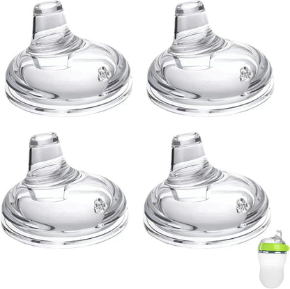 Giftophilia sippy spout nipples for comotomo baby bottles front view pack of four