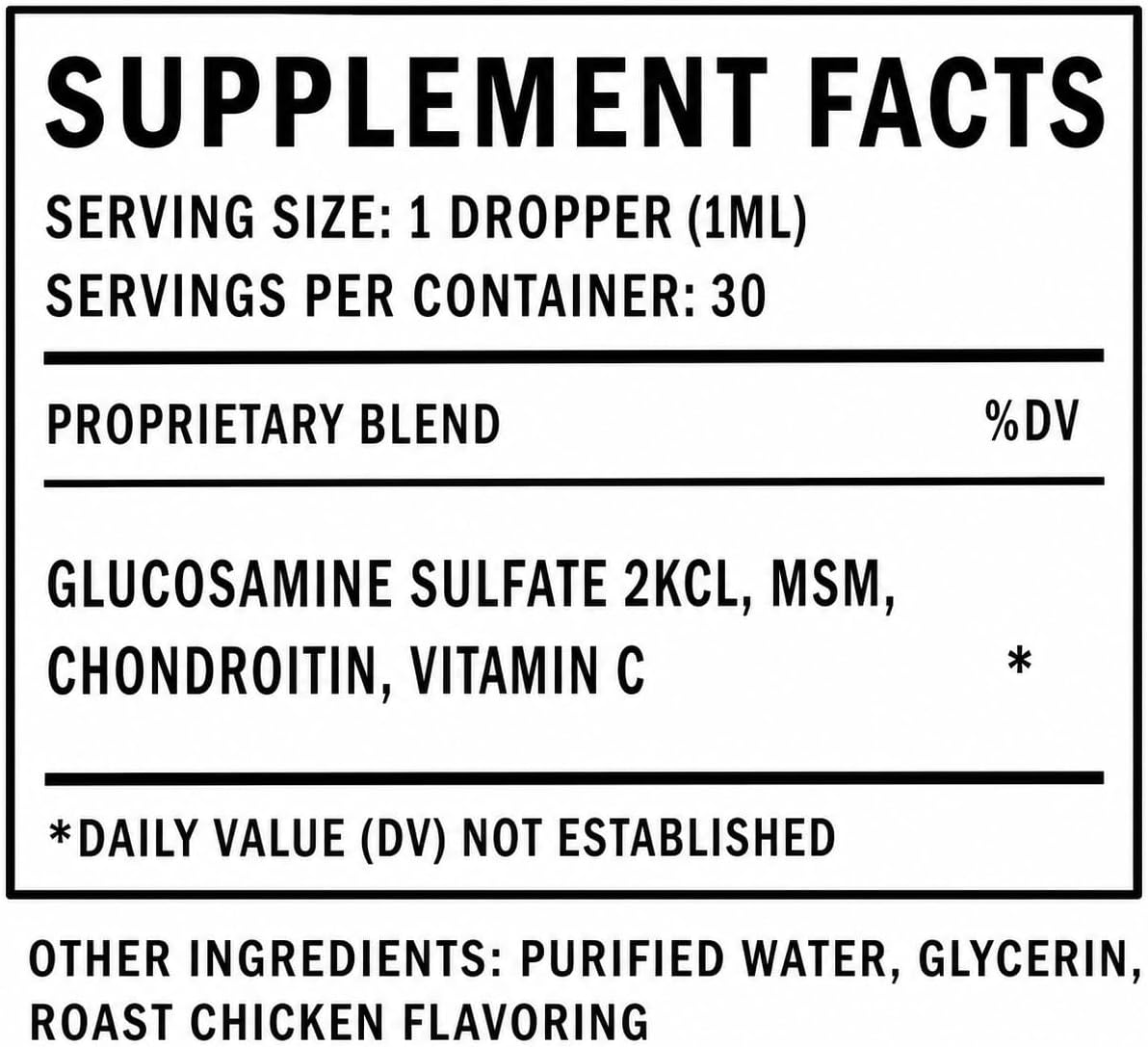 Oliver and Co. liquid joint supplement for cats packaging