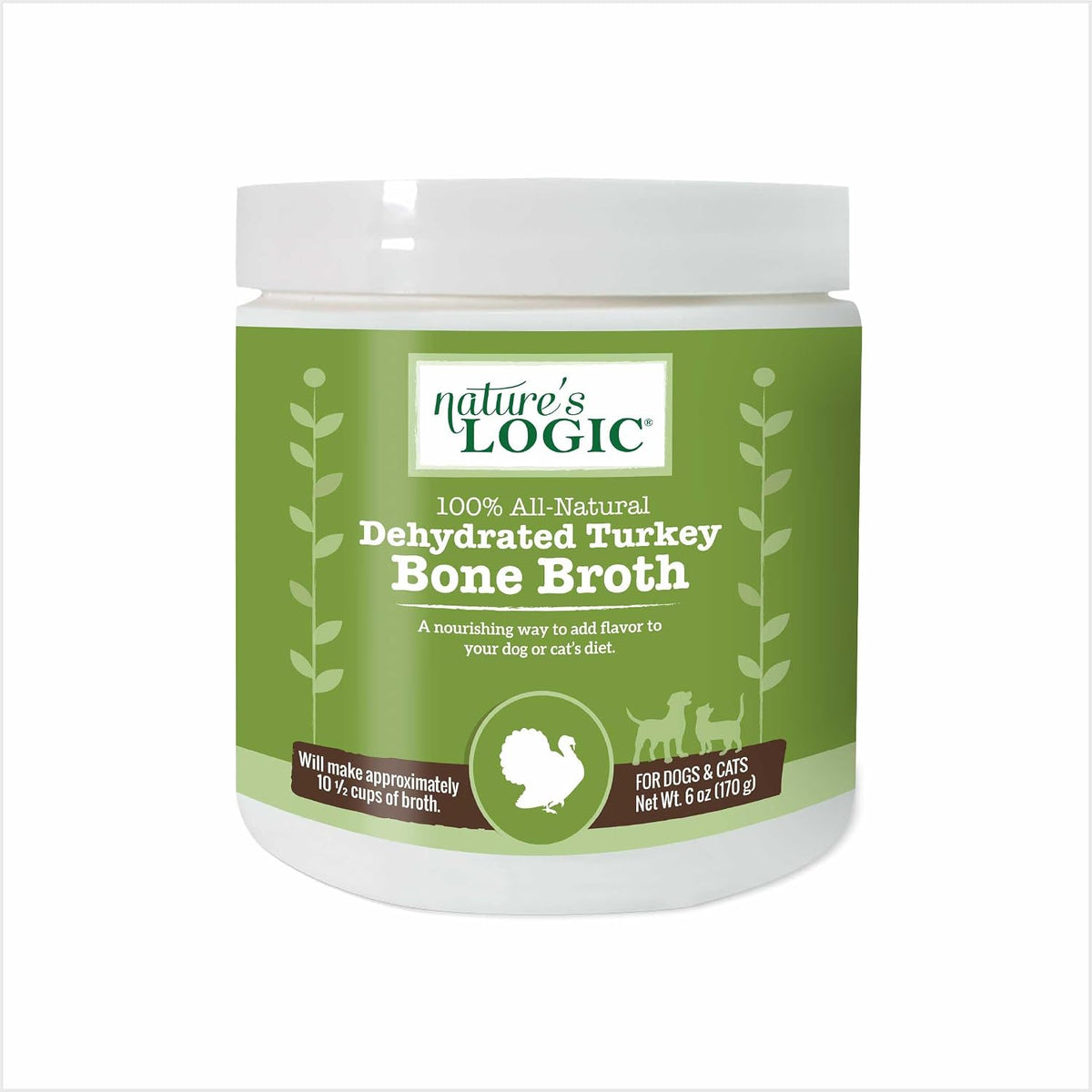 Nature's Logic Dehydrated Bone Broth Powder - 100% Natural Dog & Cat Topper - Rich in Glucosamine & Chondroitin - Boosts Immune System - Gluten-Free, No Synthetic Ingredients - Chicken, 6oz - Image 9