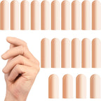 BMKYUET Gel Finger Cots front view showing twenty pieces of reusable silicone protectors