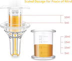YIBIKEHO pet feeding syringe dual port nozzle detail for cat and dog medicine administration