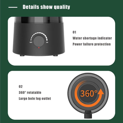 JZNCHP reptile humidifier setup in vivarium