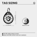 Waterproof testing of the ILFINDYOU epoxy coated dog identity tag demonstrating scratch resistance.
