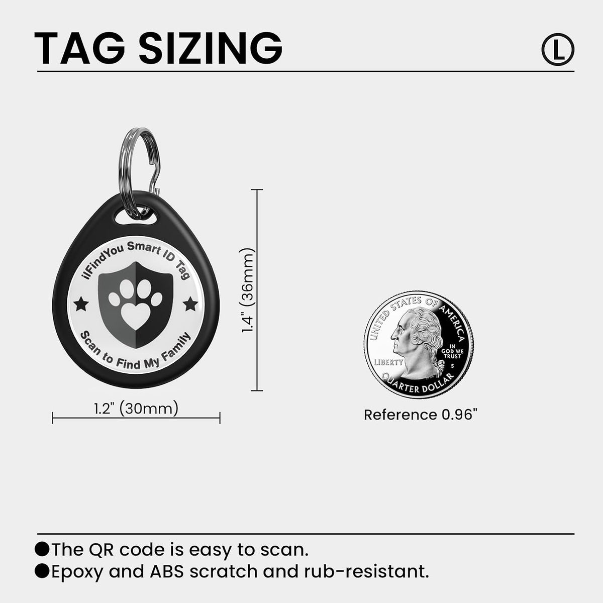 Waterproof testing of the ILFINDYOU epoxy coated dog identity tag demonstrating scratch resistance.