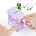 Jodsone mini UV LED nail lamp front view in purple