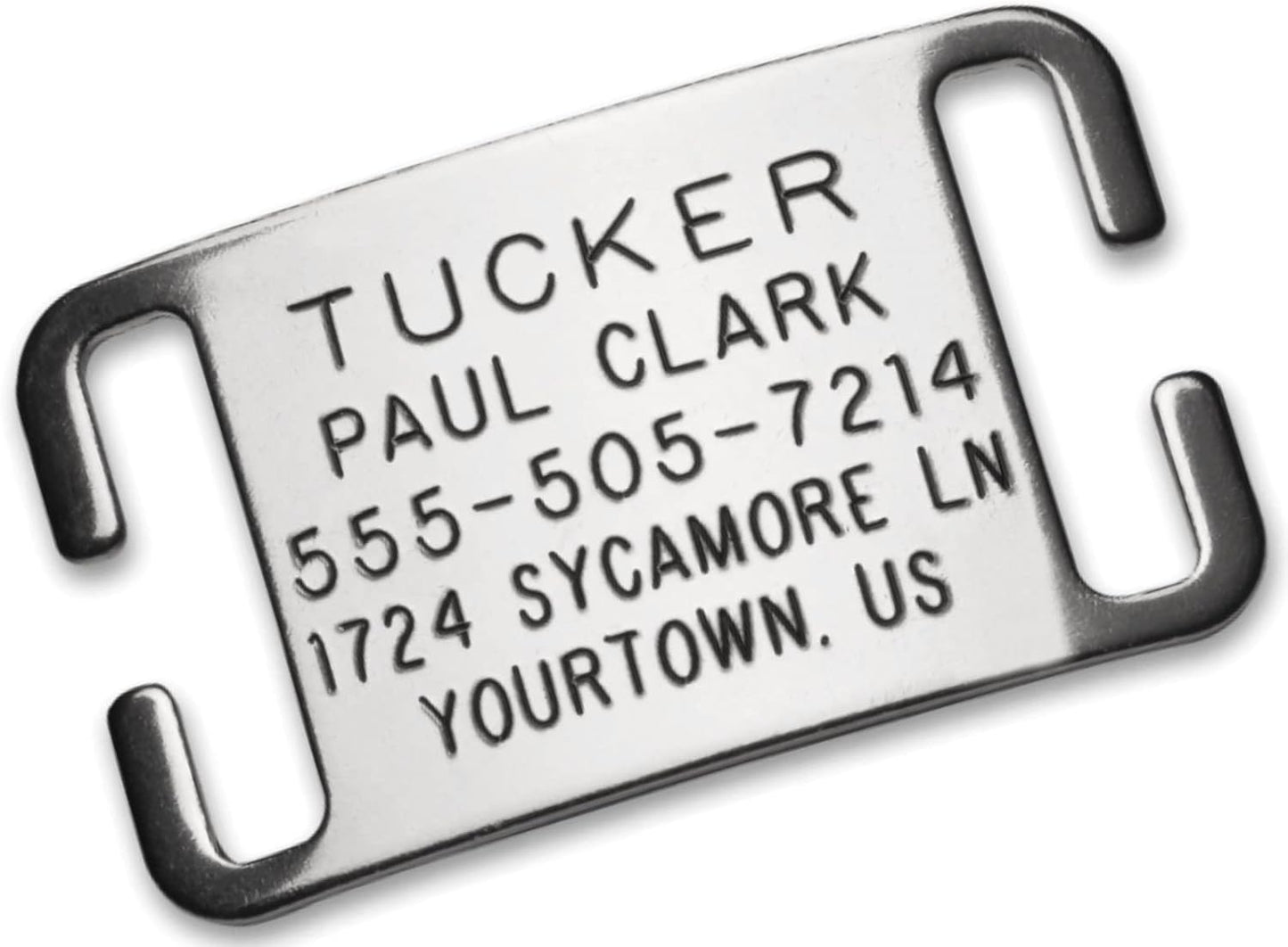 Boomerang Tags Dog Tags Engraved for Pets - Lasts Your Pets Lifetime - Silent Pet Tag, Dog Name Tag Personalized, Durable Stainless Steel Custom ID (Open End Large for 1 Inch Snap Style Collars) - Image 9