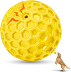 2 Pack Indestructible Squeaky Dog Balls for Aggressive Chewers, Interactive Dog Toys for Teething, Relieving Anxiety. Chew Toy for Large, Medium Breeds, Outdoor Rubber Balls. - Image 12