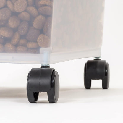 Amazon Basics Airtight Pet Food Storage Container with Scoop, BPA Free, Removable Wheels, 69 QT, Gray - Image 9