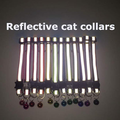 Adjustable tri-glide slider mechanism on a premium nylon cat collar for sizing flexibility